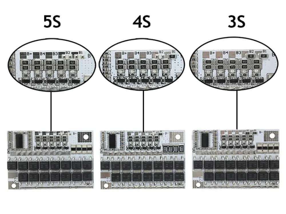 BMS універсальний контролер заряду,з балансиром, 100A для Li-ion