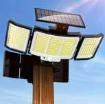 Dwie bardzo silne lampy solarne LED z pilotem i czujnikiem ruchu!