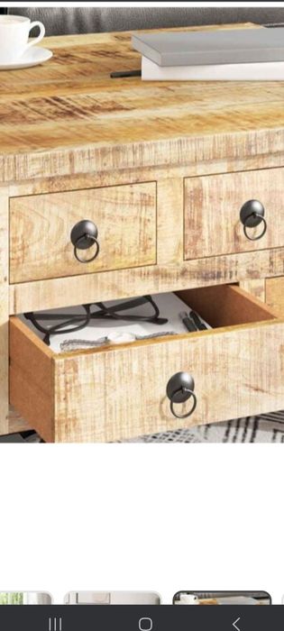 Stolik kawowy niepowtarzalny drzewo bukowe nowy 70/70/40