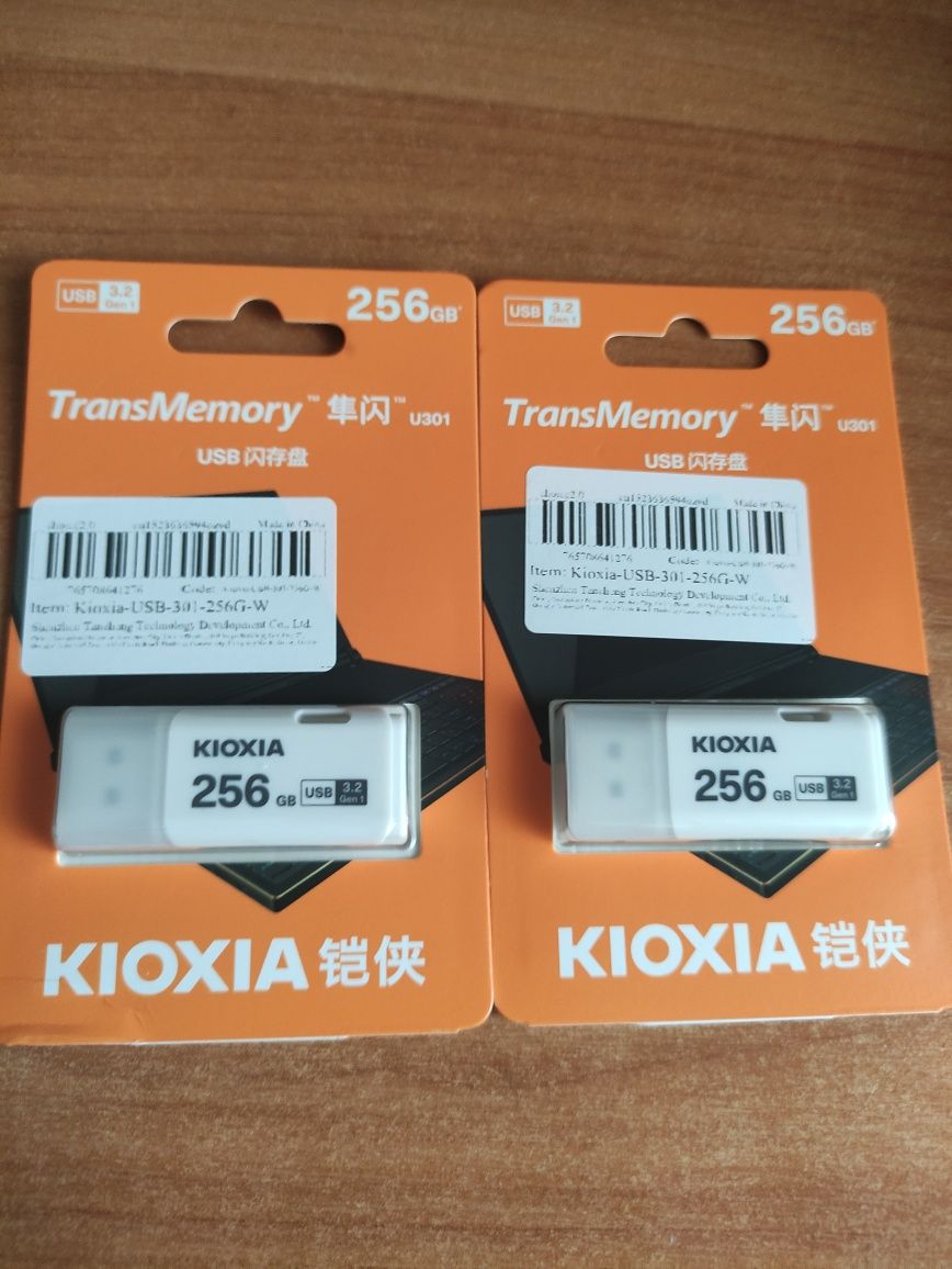 Флешка USB 3.2 gen1 на 265Гб Kioxia (Toshiba memory)