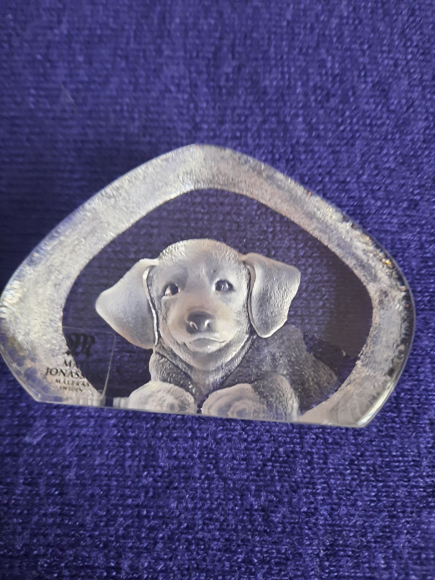 Хрустальная миниатюра собачка