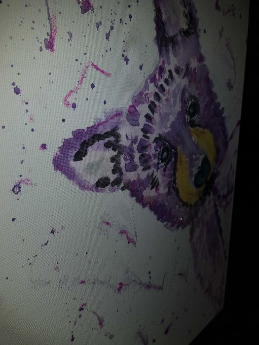 Obraz, miś,  brokat