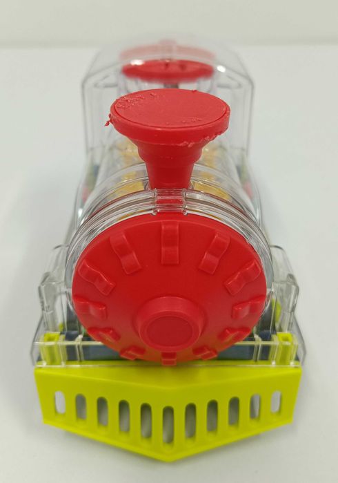 Lokomotywa Interaktywna Przezroczysta Pociąg Jeździ Gra Świeci