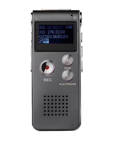 Nowy Mini DYKTAFON Szpiegowski Podsłuch Słuchawki Gratis (PROMOCJA)