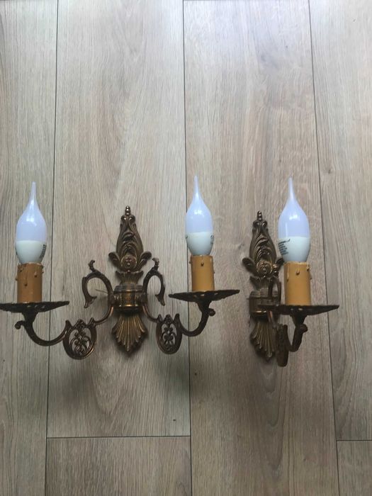 Zyrandol mosiezny 6 ramienny