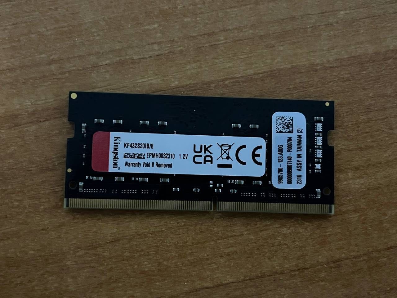 Оперативна пам'ять Kingston Fury SODIMM DDR4-3200 8192 MB