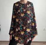 Cienka tunika  w kwiaty H&M rozmiar M