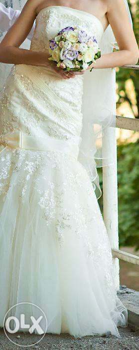 Стильное шикарное свадебное платье
