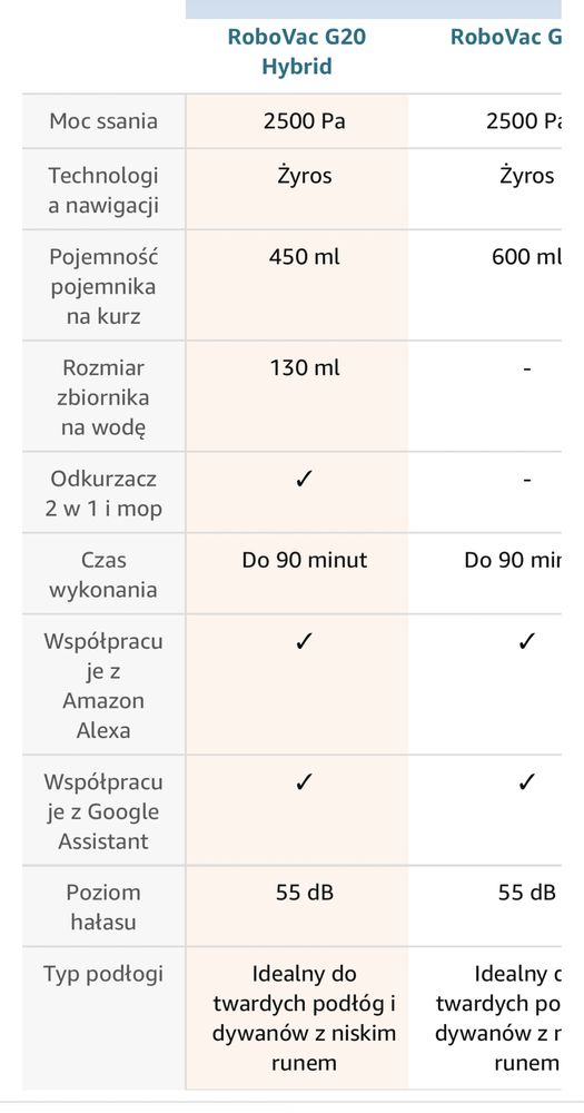 eufy RoboVac G20 Hybrydowy robot odkurzający