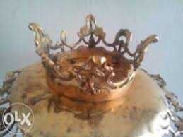 Conj 3 peças vintage 2 candelabro peça centro irrepreensível vend troc