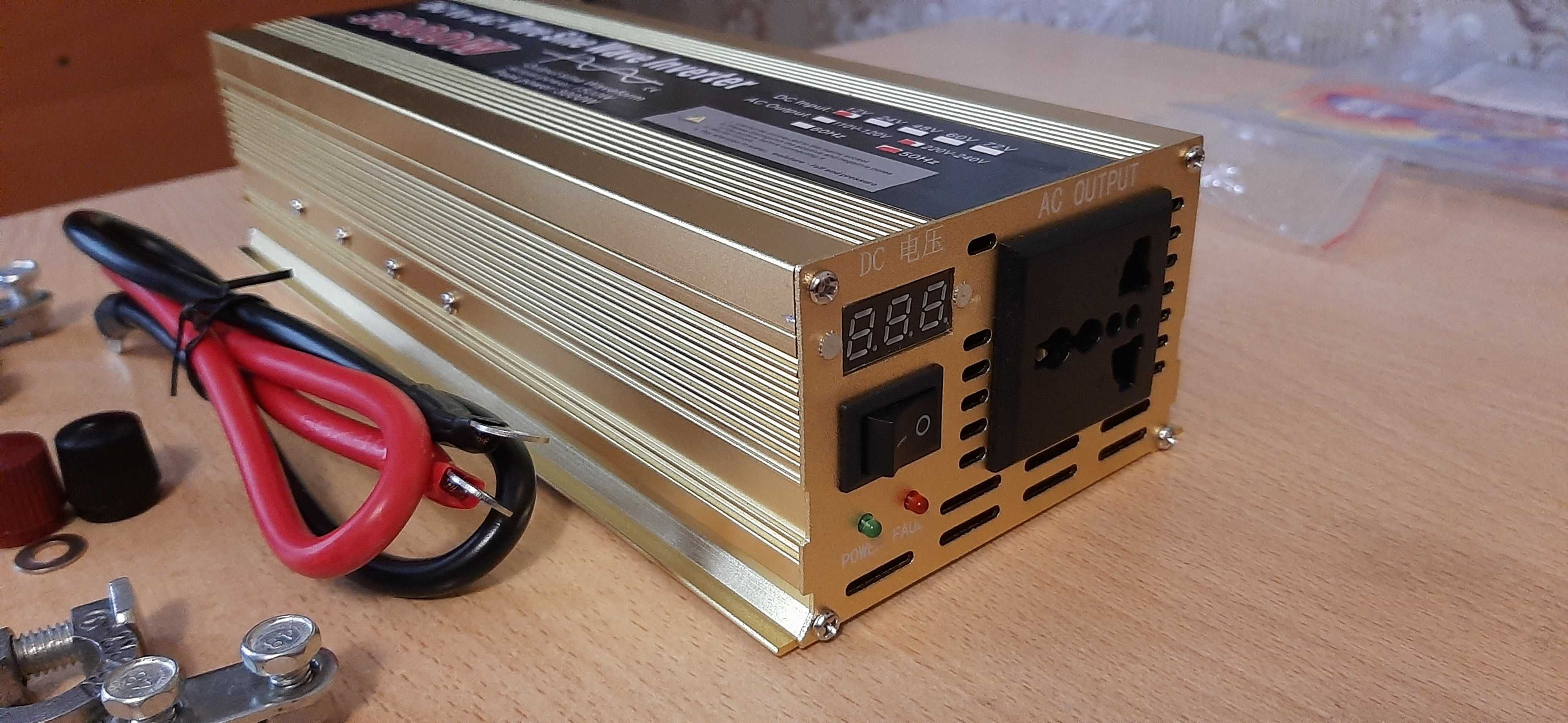 Инвертор с чистою синусоидою, преобраз. 12V/220V 3000Вт 4000Вт 6000Вт