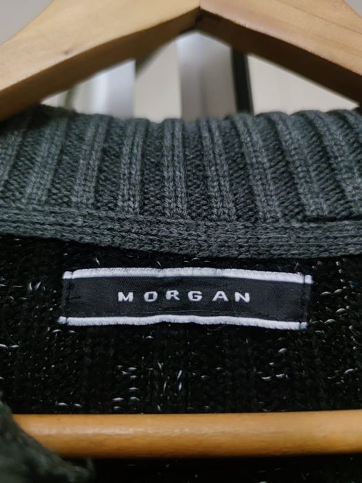 Sweter Morgan XL  bawełniany czarny ciemny bawełna bluza hoodie rozpin