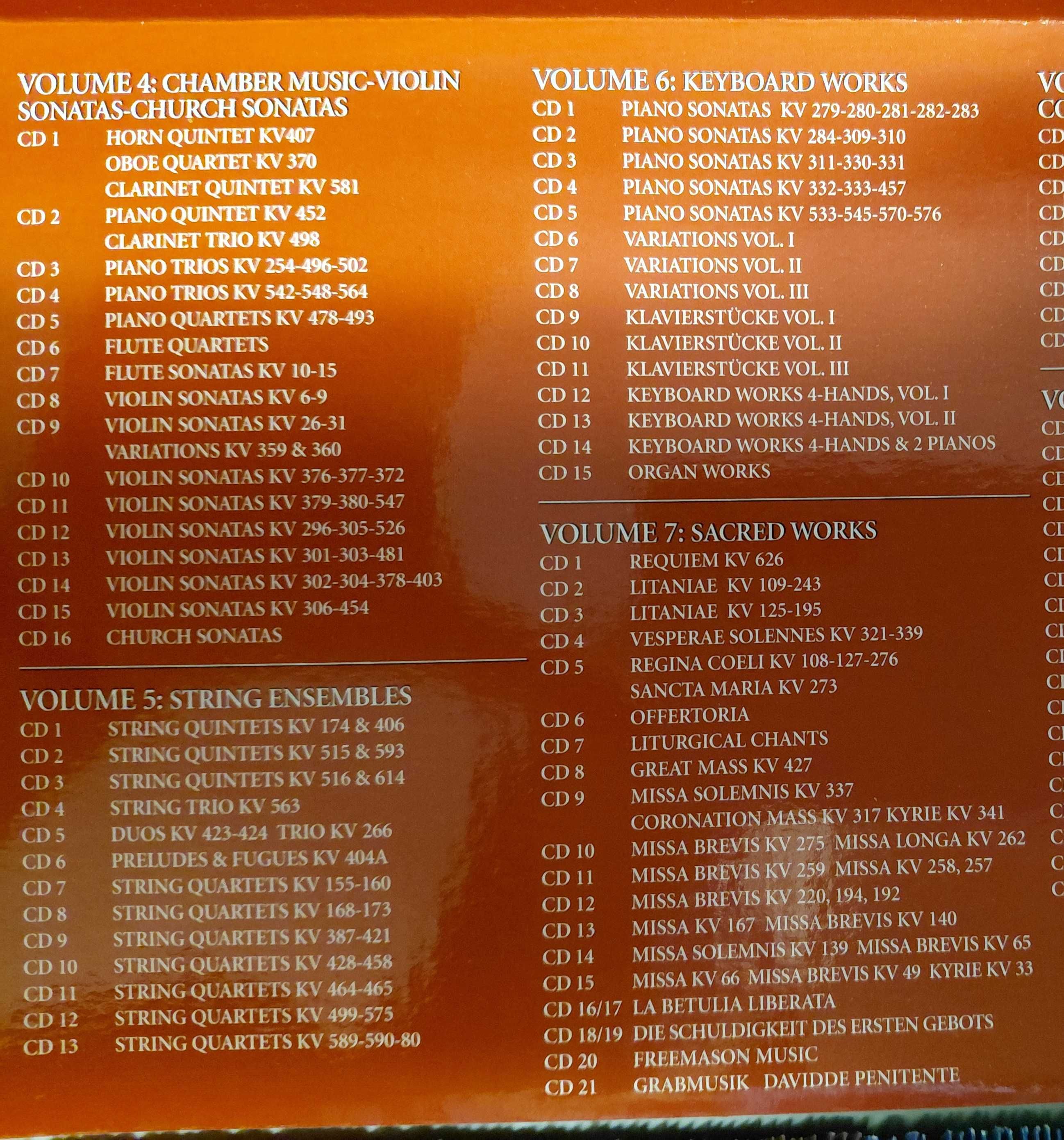 MOZART - 170 CDs - Obras Completas de Wolfgang Amadeus Mozart