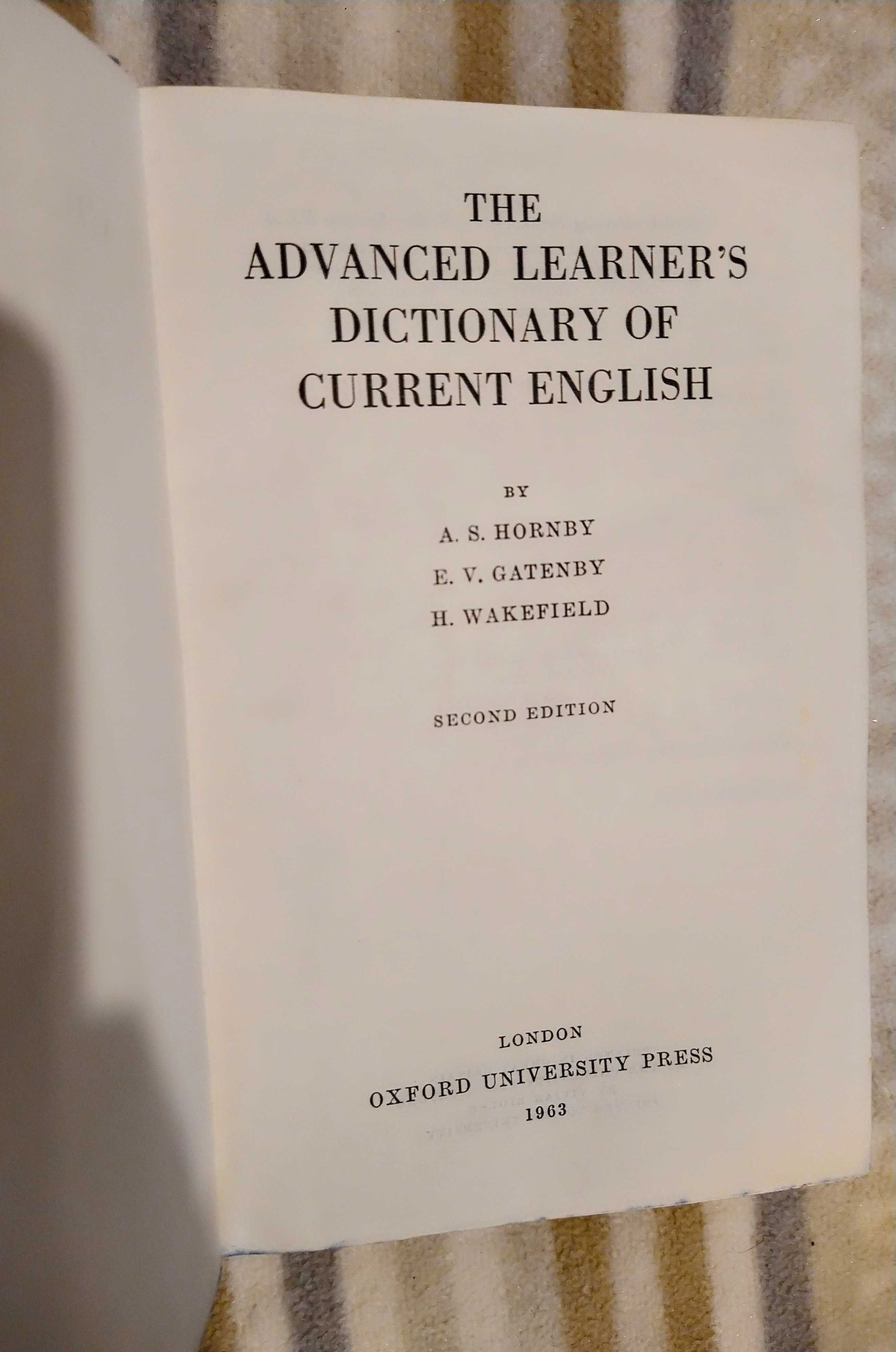 Sprzedam słownik Oxford Advanced Learners Dictionary (wydanie z 1963)