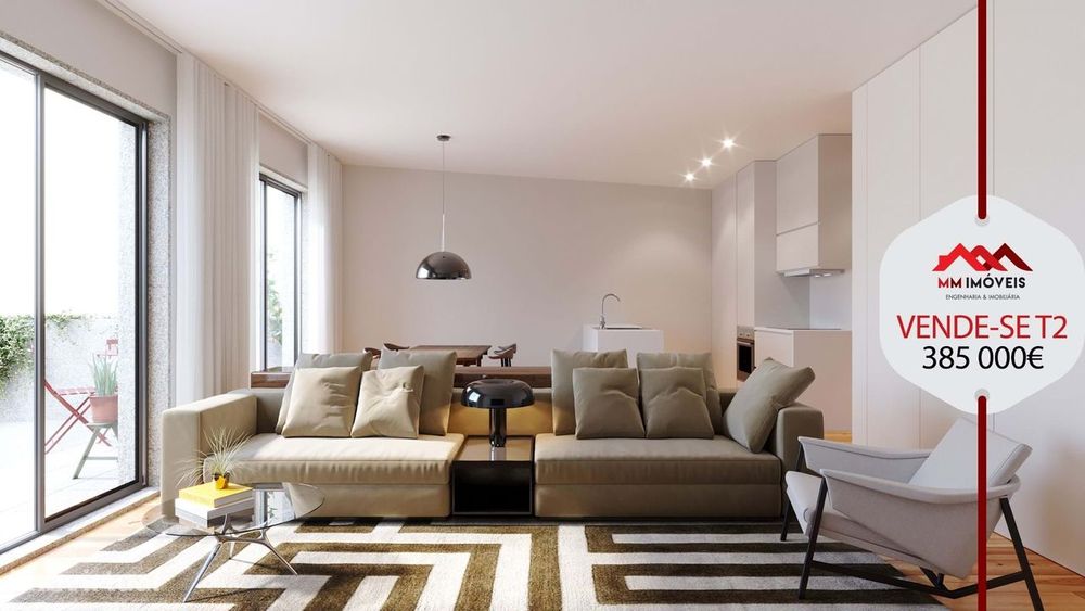 T2 Cedofeita - Estilo Vila Urbana | Estacionamento | Varanda | Localiz