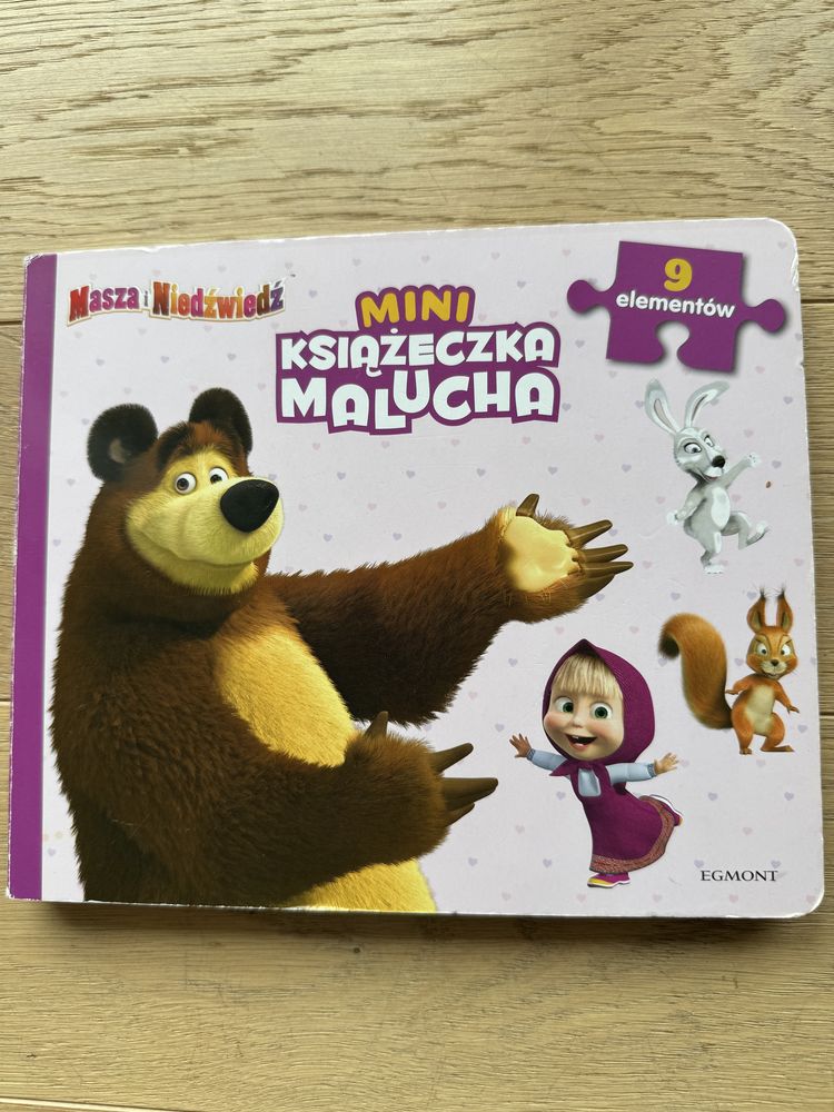 Ksiazka dla dzieci z puzzlami. Masza i niedzwiedz