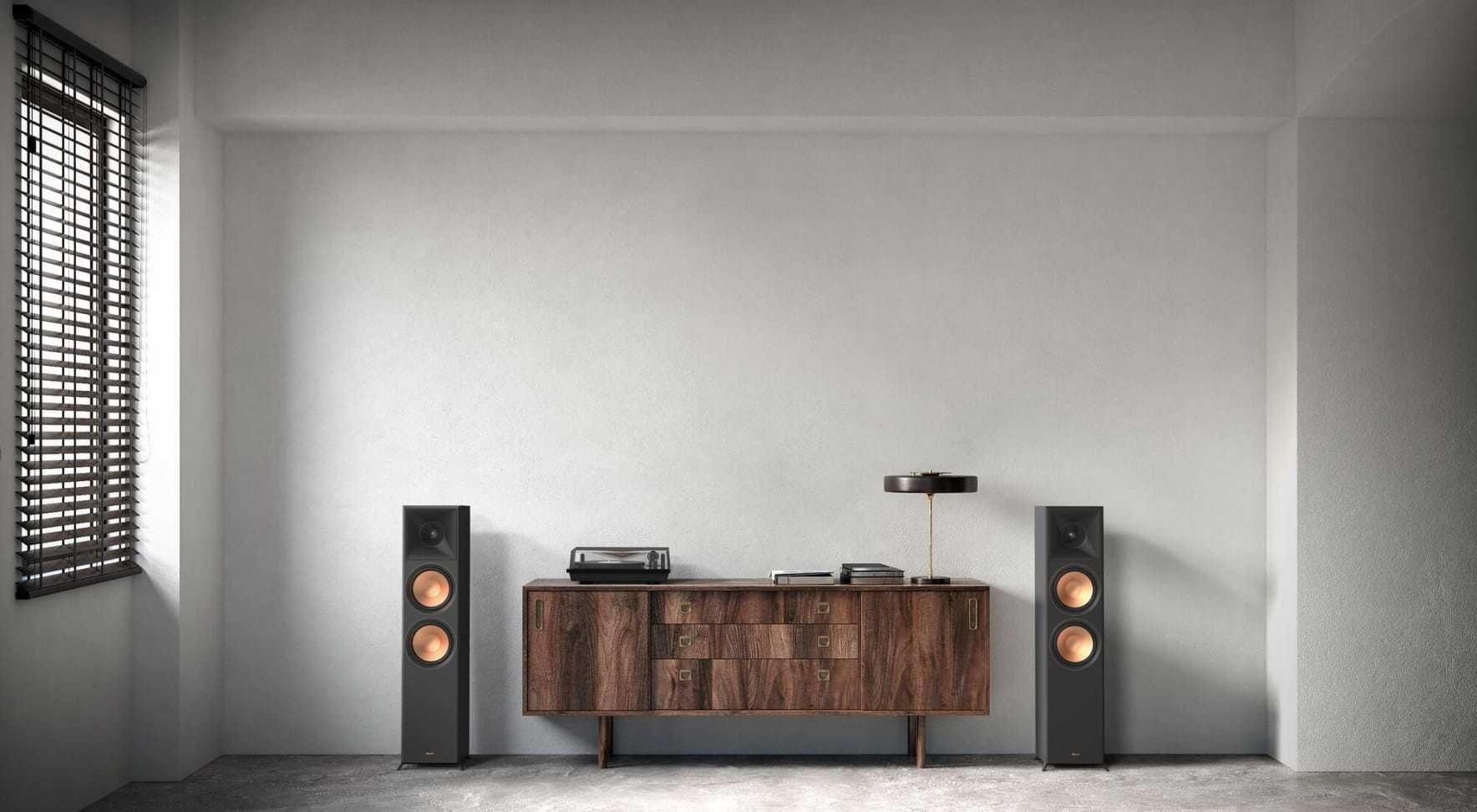 Klipsch RP-8000F II dwa kolory Ebony - Czarny Walnut - Orzech