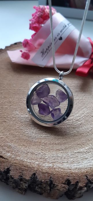 Sekretnik, wisior z Ametystem