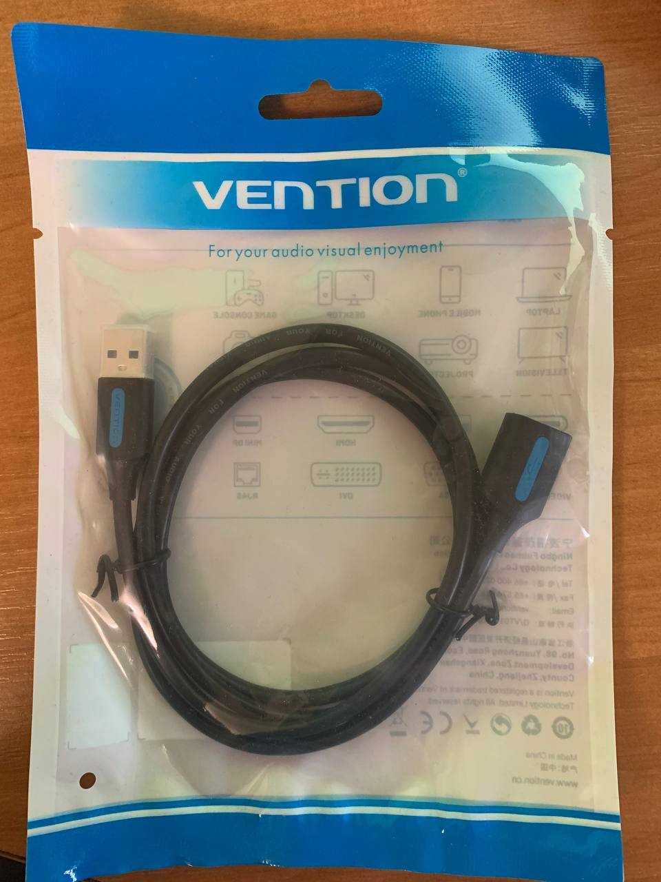 USB кабель-удлинитель 1 метр Vention USB 2.0
