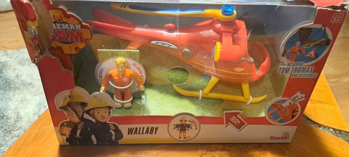 Strażak SAM zestaw helikopter ratunkowy WALLABY + figurka i akcesoria
