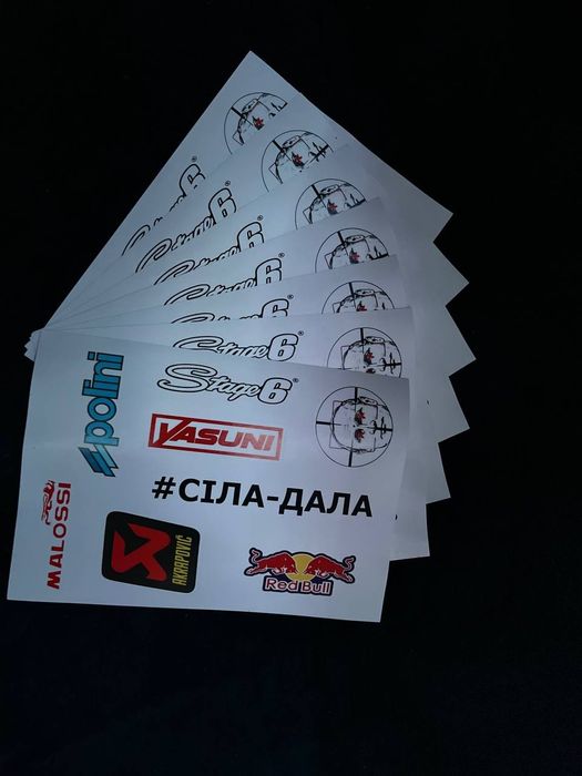 Наліпки 8 шт на мото А5