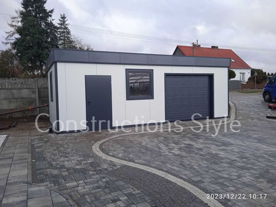 PRODUCENT! Garaż ocieplany z płyty warstwowej kontener pawilon blaszak