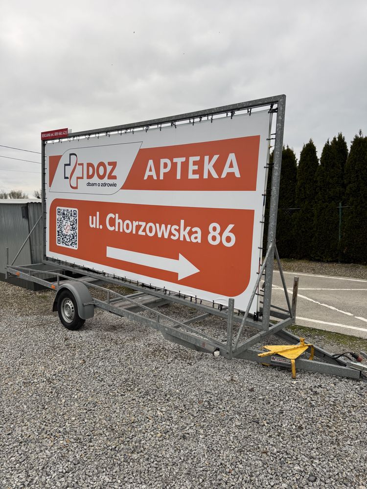 Przczepa reklamowa do wynajęcia!