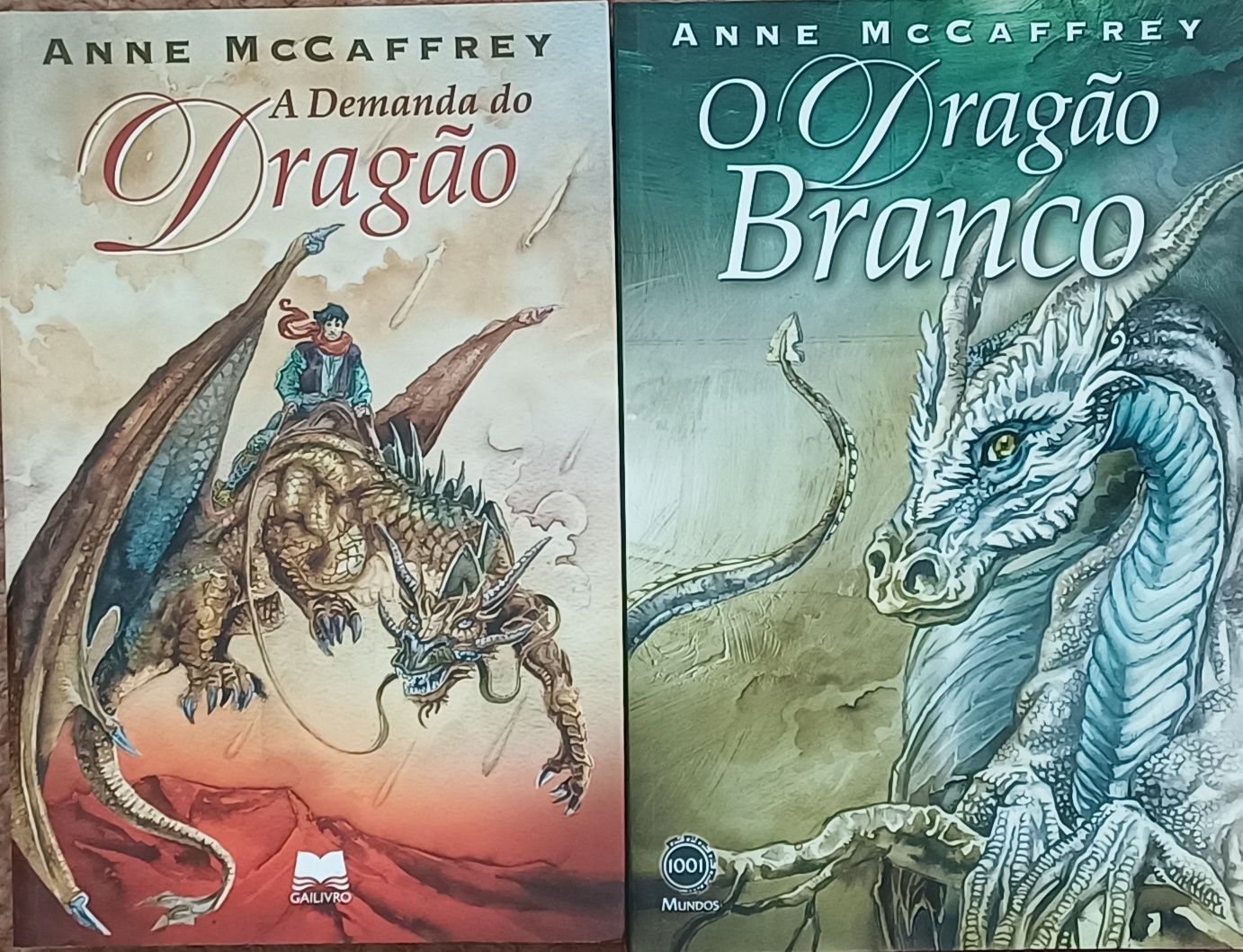 Dragâo Branco A Demanda do DragãoAnne Mccaffrey 2 Livros 1a Edç em Por