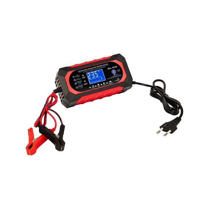 PROSTOWNIK Automatyczny Inteligentny Ładowarka Akumulatora LCD 12V 24V