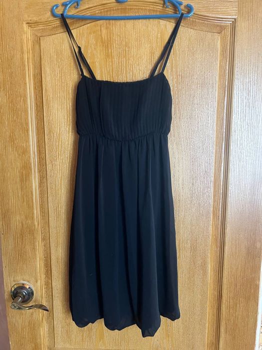 Сарафан легкий черный