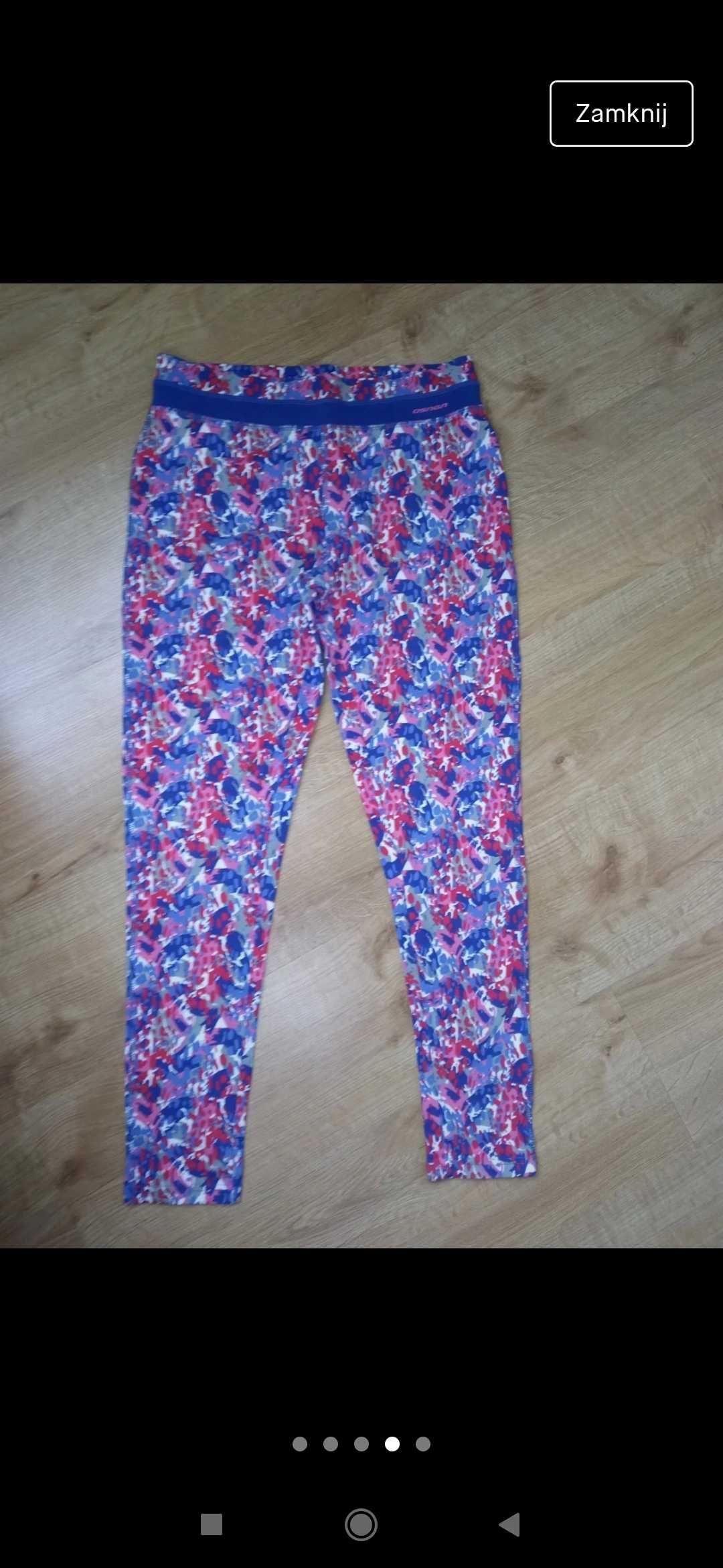 Nowe Getry legginsy damskie,sportowe fitness bawełna, rozm S M 36 38