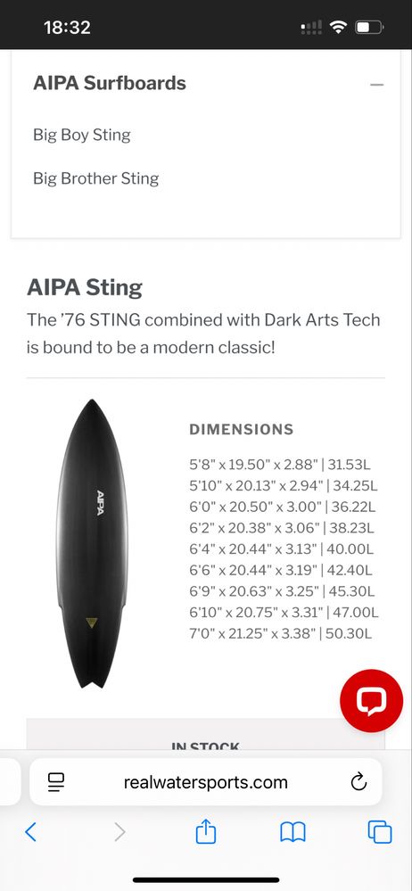 Prancha midlength Epoxy - AIPA 76 sting