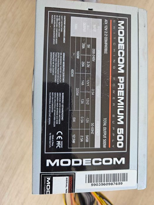 Zasilacz Modecom 500W