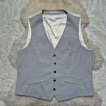 Kamizelka garniturowa XL Szara Burton Menswear London Nowa