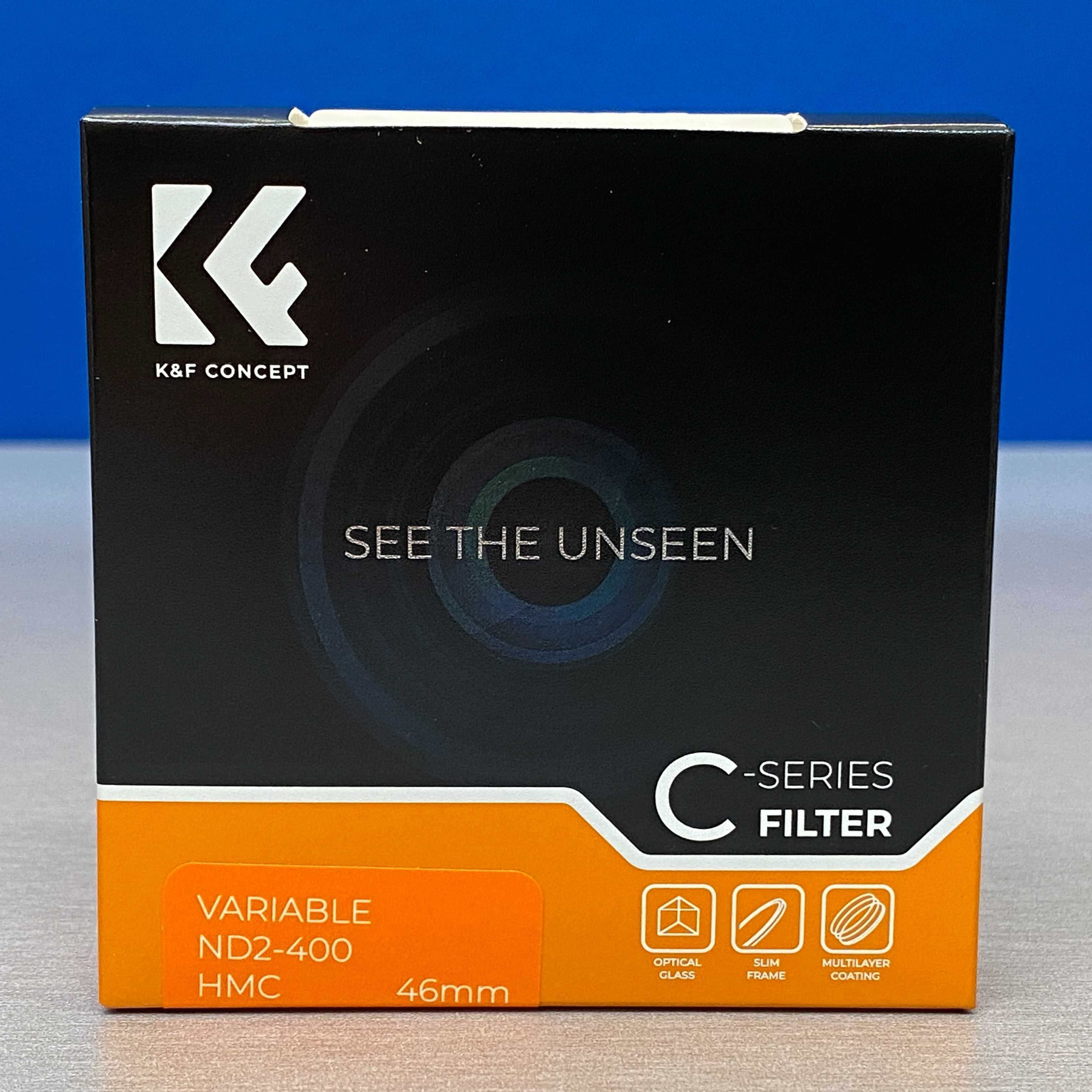 K&F Concept C-Series ND2-400 (Filtro ND Variável) - 46mm - SELADO