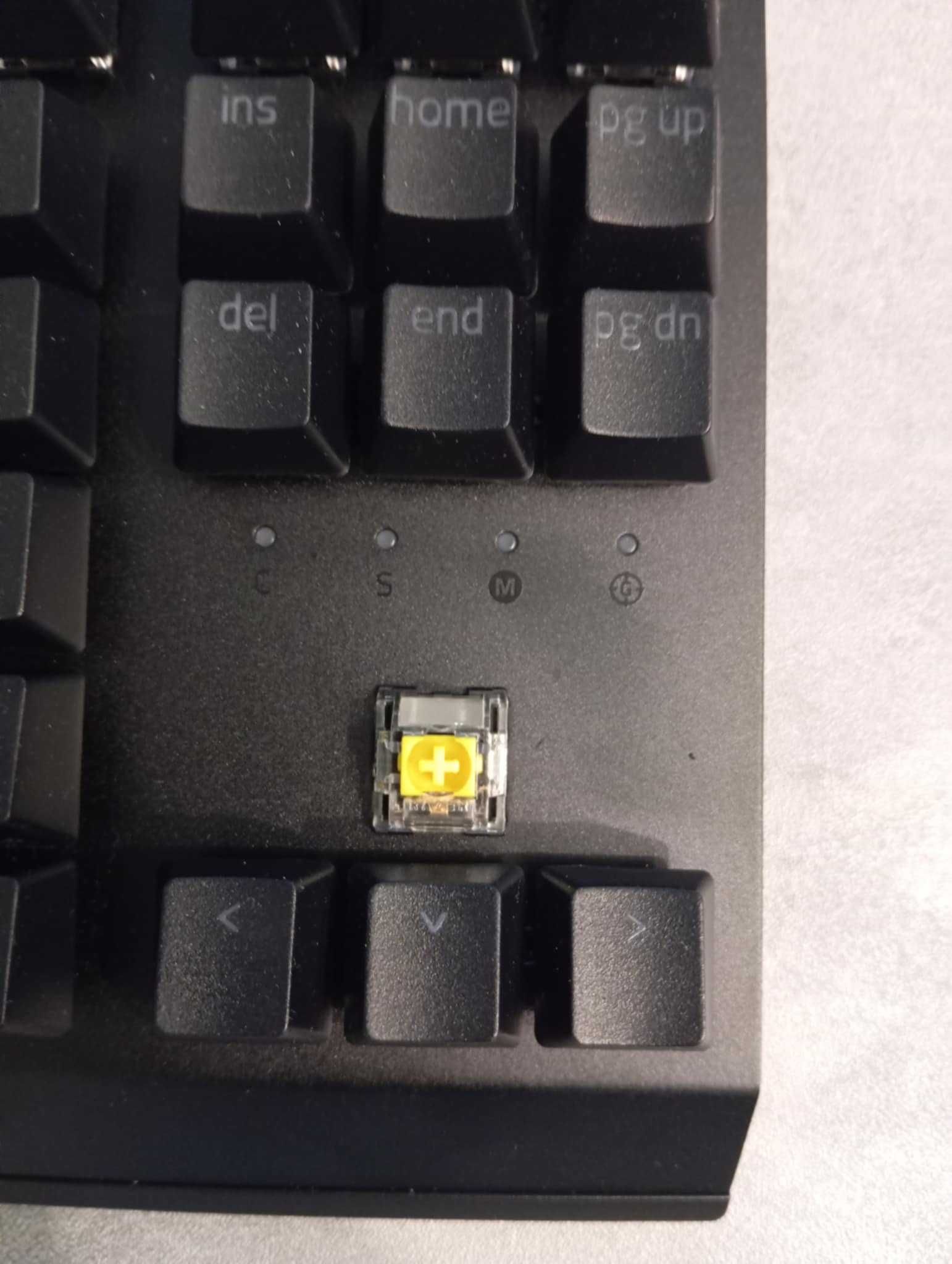 Klawiatura mechaniczna razer blackwidow tkl yellow switch