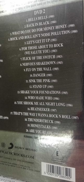 AC DC Family jewels DVD duplo