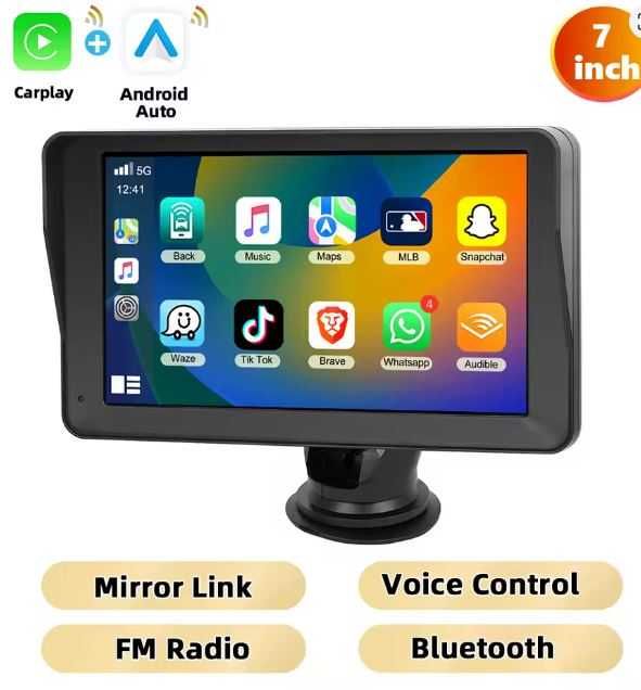 Podofo 7 Rejestrator samochodowy Carplay Android Bluetooth WIFI