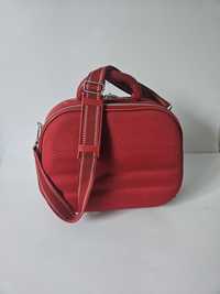 Kuferek na kosmetyki mini walizka nowy czerwony