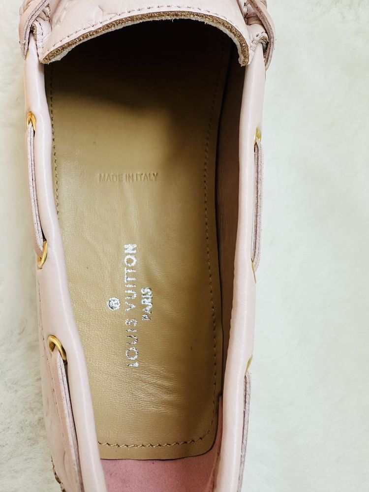 Mokasyny Louis Vuitton - roz. 39 - NOWE- pudrowy róż