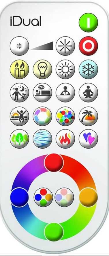 Pilot żarówka LED iDual Jedi Lexman RGB zmiana kolor programy ośw NOWY