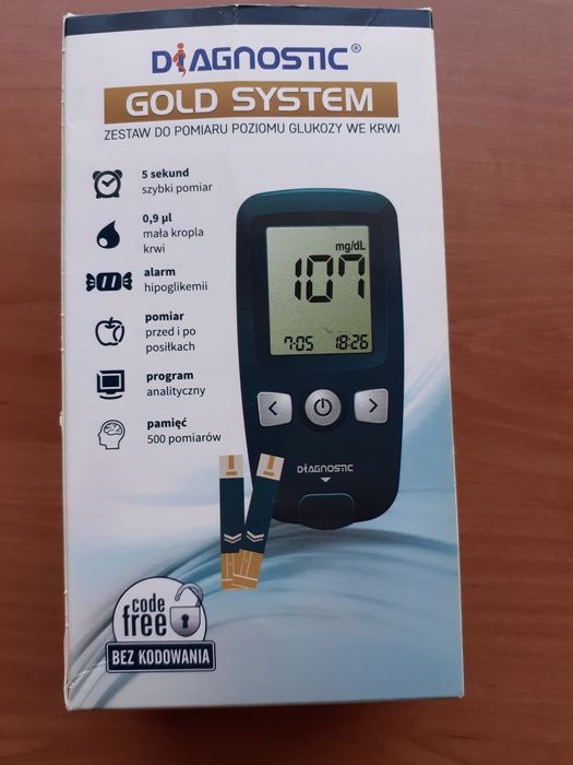 Glukometr Diagnostic Gold System.