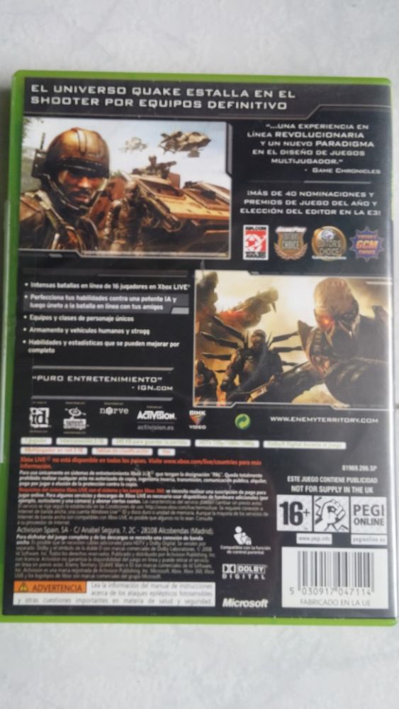 Jogo X-BOX 360 Quake Wars (Enemy Territory)
