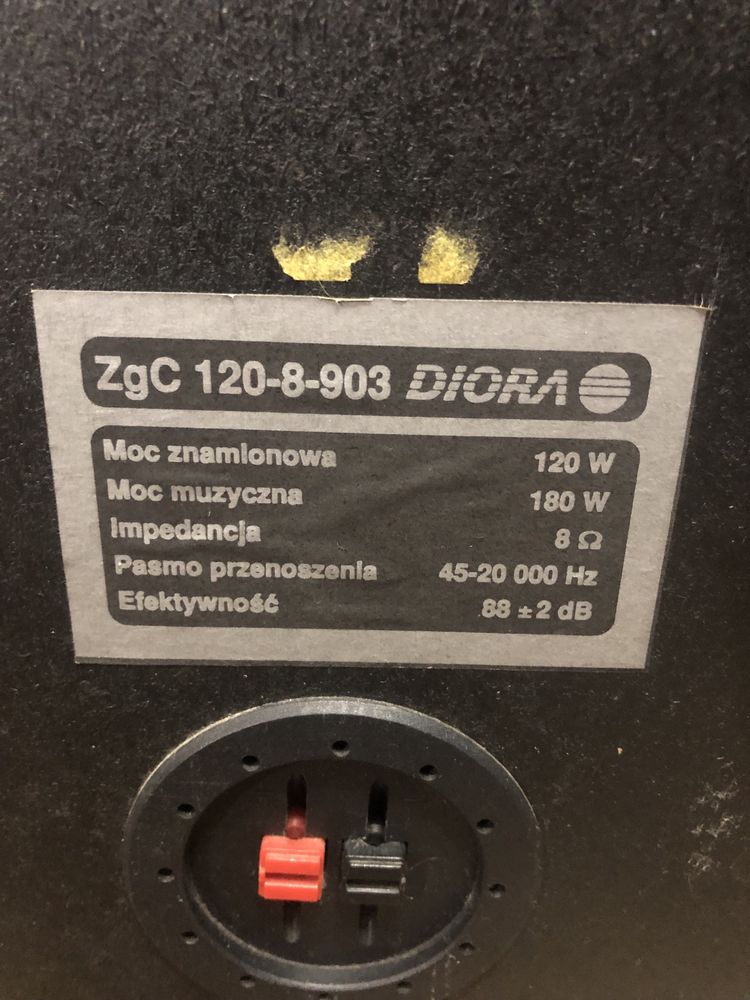 Kolumny głośniki Diora ZGC 120 Tonsil Unitra Altus scherzo