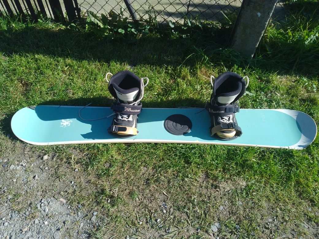 Snowboard i buty