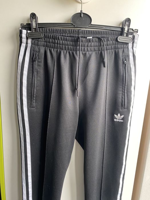 adidas spodnie damskie dresowe roz 34/xs czarne paski