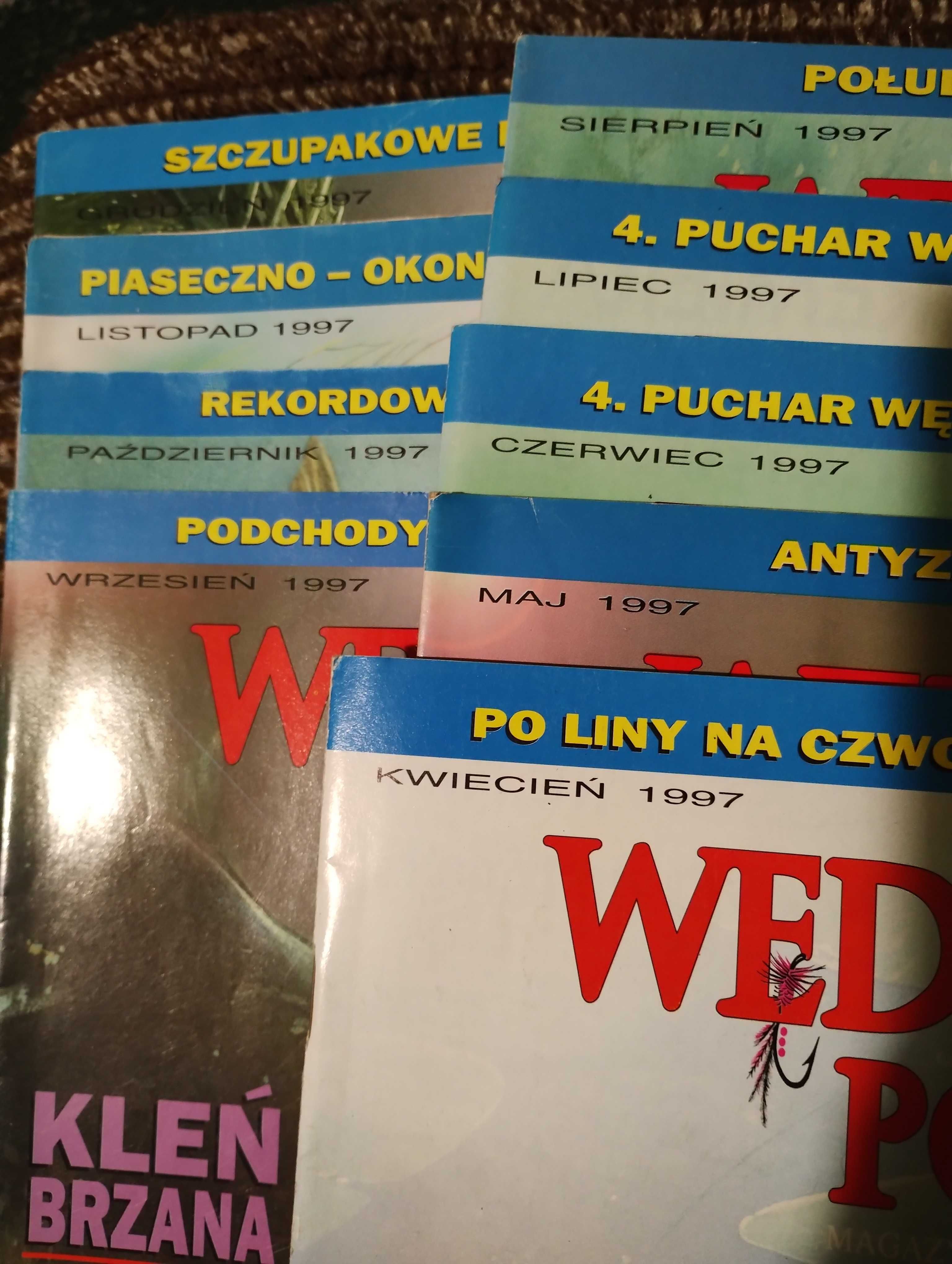 WĘDKARZ POLSKI czasopismo, gazeta- 29 numerów - 1996, 1997, 1998, 1999