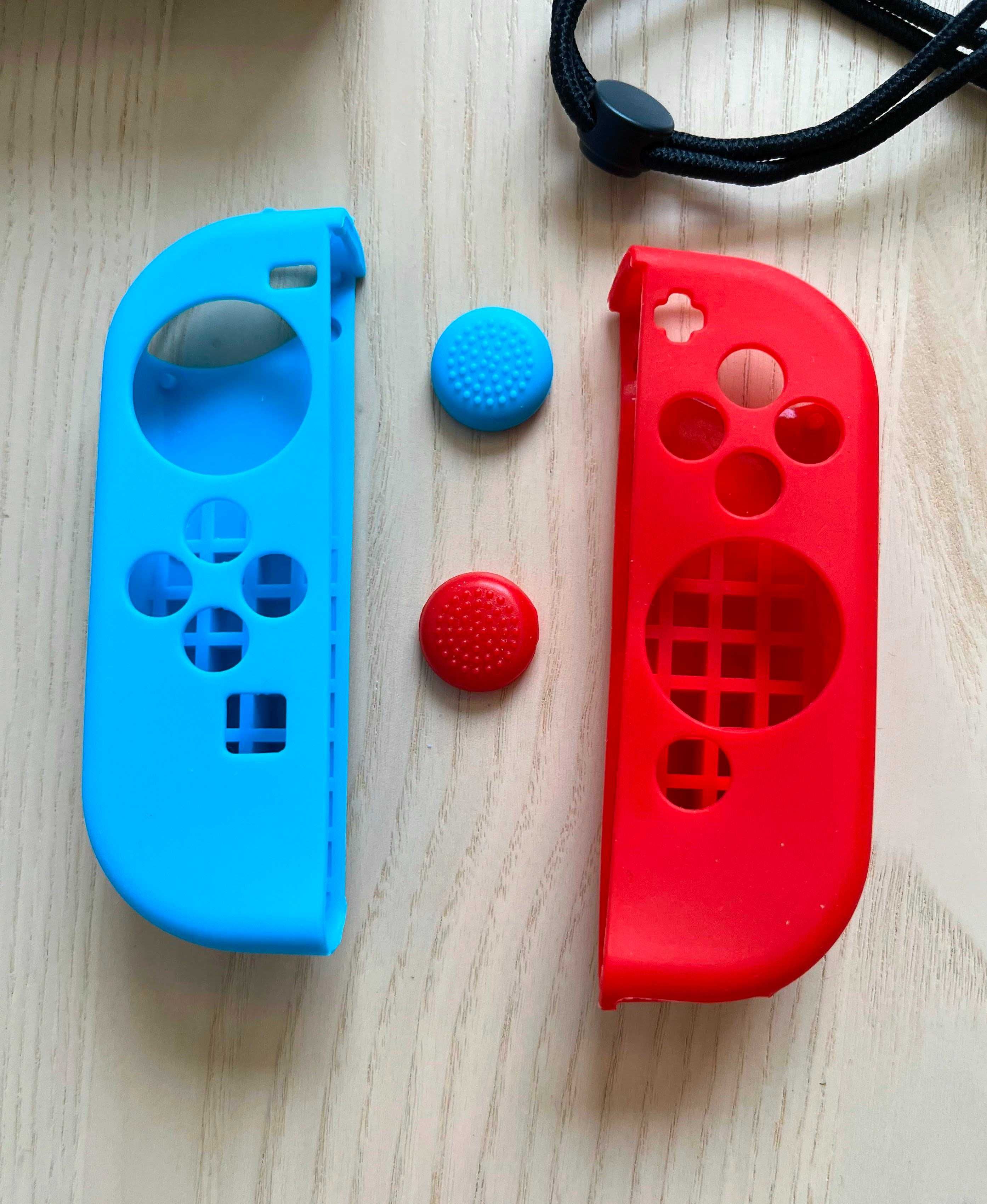 Joy-Con (cinza) + shell substituição + capa silicone (Nintendo Switch)