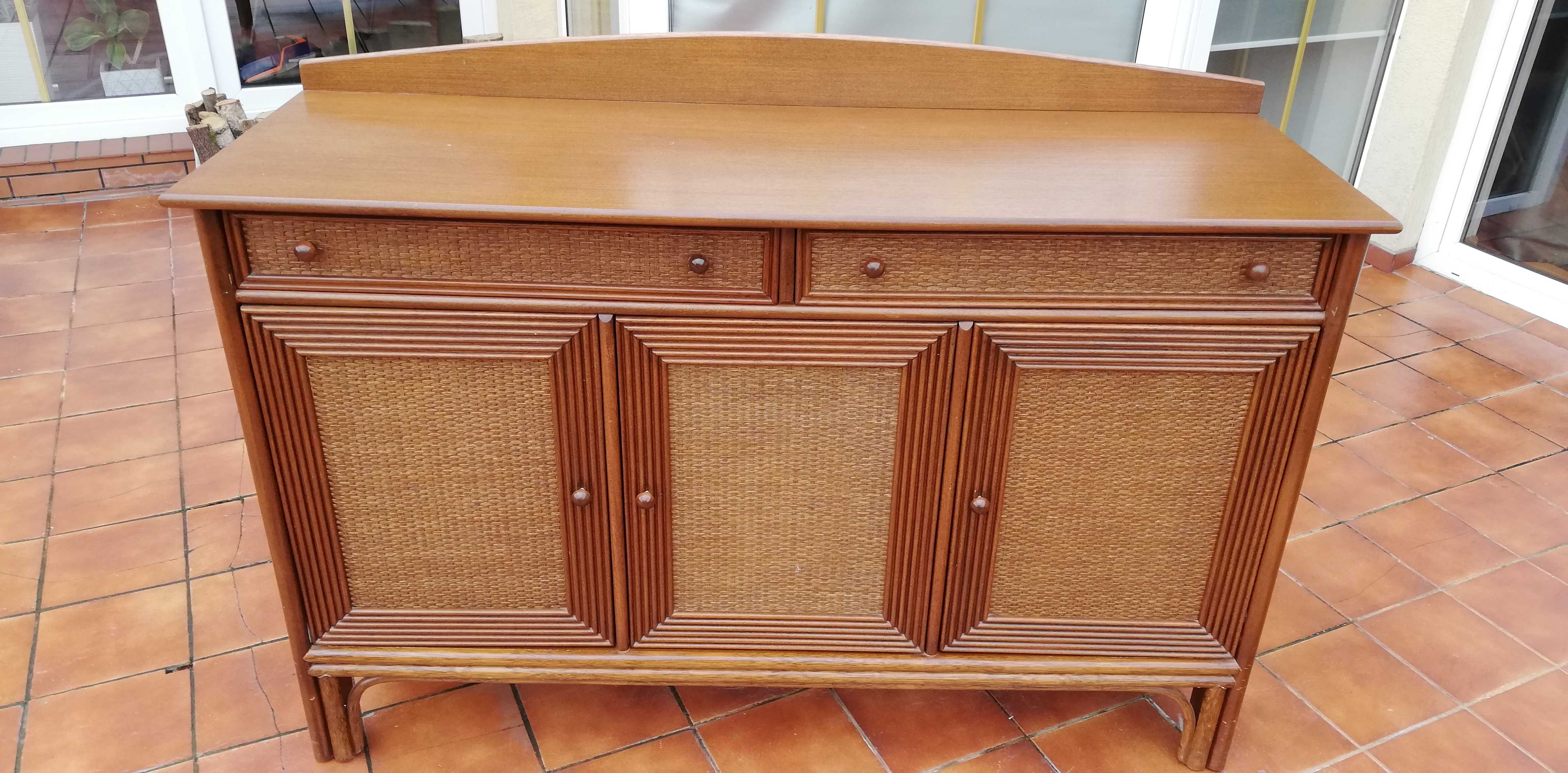 Komoda stylowa szafka drewniana szafa kredens półka witryna ławka