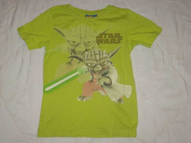 T-shirt koszulka krótki rękaw Star Wars Gwiezdne Wojny Yoda 128 8 lat